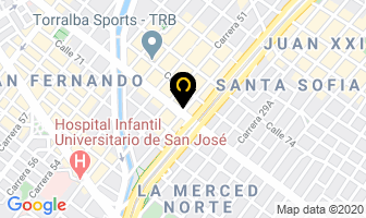 Mapa de Comercializadora Texvanegas en Bogotá D.C