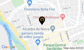 Mapa de Comercializadora Universal Ozono Filter's en Neiva