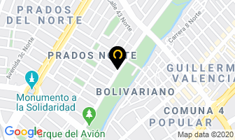 Mapa de Comercializadora Vallecaucana De Quimicos Ltda. en Cali