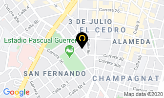 Mapa de Comercol Y Servicios E.u. en Cali