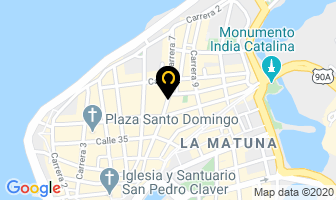 Mapa de Comestibles Dan S.a. en Cartagena