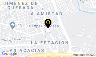 Mapa de Comestibles La 80 Ltda. en Bogotá D.C
