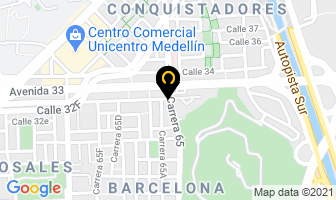 Mapa de Comestibles La 80 Ltda. en Medellín