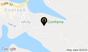 Mapa de Comfama en Guatapé