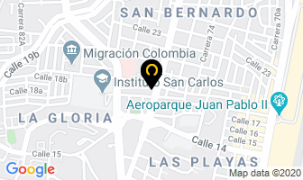 Mapa de Comfenalco Antioquia en Medellín