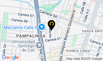 Mapa de Comfort Car Service en Cali