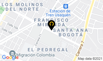 Mapa de Comfort Glass en Bogotá D.C