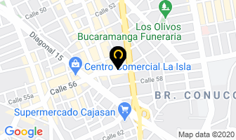 Mapa de Comi-ricos en Bucaramanga