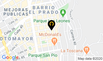 Mapa de Comics Pizza en Bucaramanga