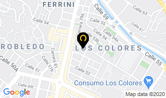 Mapa de Comida Rápida Los Colores en Medellín