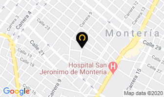 Mapa de Comidas Rapidas El Gordo en Montería