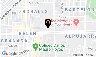 Mapa de Comisión Antioqueña De Bicicross en Medellín