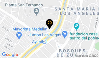 Mapa de Comodisimos en Itaguí