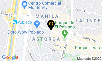 Mapa de Comodisimos Poblado La 10 en Medellín