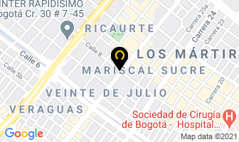 Mapa de Compañía Lámina Ltda en Bogotá D.C