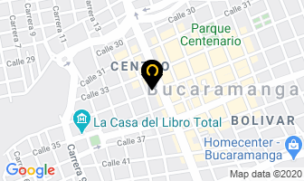 Mapa de Compra Venta Oro en Bucaramanga