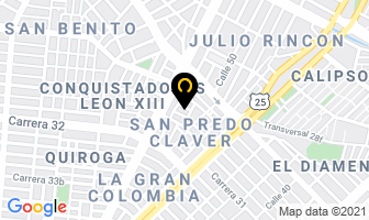 Mapa de Comunicaciones Leydi en Cali