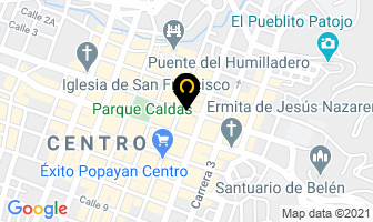 Mapa de Conceloterías Del Cauca S.a. en Popayán