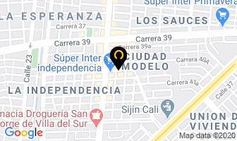 Mapa de Concentrados La Independencia en Cali