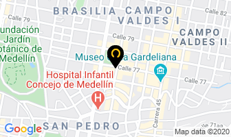 Mapa de Concentrados Nutrinor en Medellín