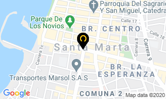 Mapa de Confecciones Carmen Vásquez en Santa Marta