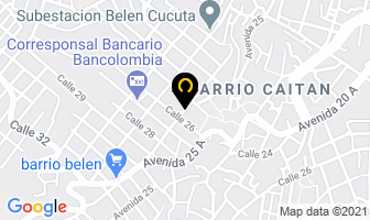 Mapa de Confecciones Chava Sport en Cúcuta
