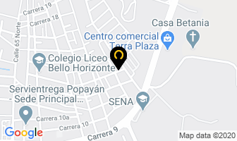 Mapa de Confecciones Emily Ropa Quirúrgica en Popayán