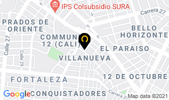 Mapa de Confecciones Margarita en Cali