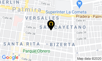 Mapa de Confecciones Nirvana en Palmira
