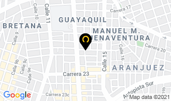 Mapa de Confecciones Piedra Angular en Cali