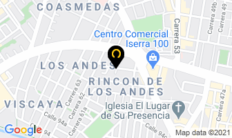 Mapa de Confecciones Punto Cien en Bogotá D.C