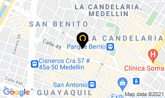 Mapa de Confeciones Dalai en Medellín