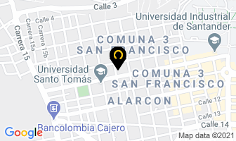 Mapa de Confiaviajes en Bucaramanga