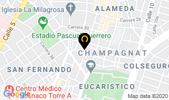 Mapa de Confitería Jet en Cali