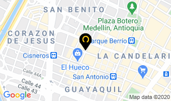 Mapa de Confortextil en Medellín