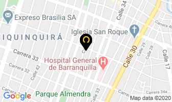 Mapa de Confrancianos en Barranquilla