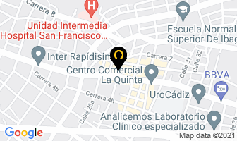 Mapa de Consignataria Rojas en Ibagué
