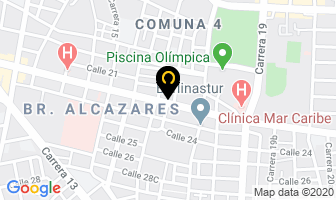 Mapa de Construcciones & Servicios Ltda. en Santa Marta