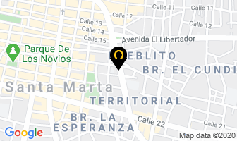 Mapa de Construcciones Express Ltda en Santa Marta
