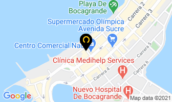 Mapa de Construcciones Forero Vargas Ltda. en Cartagena
