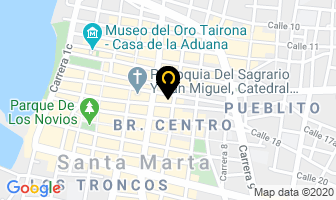Mapa de Construcciones Palacio Valencia Ltda. en Santa Marta