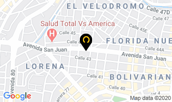 Mapa de Construdrywall S.a.s. en Medellín
