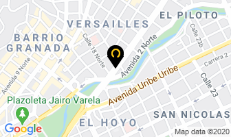 Mapa de Consulado Del Ecuador en Cali