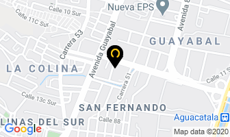 Mapa de Consultaguas Ltda. en Medellín