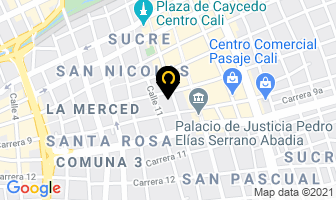 Mapa de Consultorio Dental Alvarez en Cali