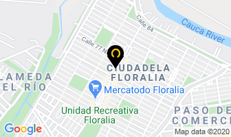 Mapa de Consultorio Dental Popular en Cali
