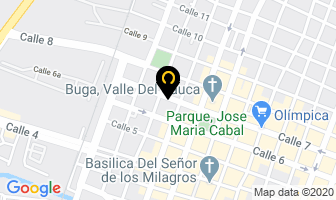 Mapa de Consultorio Jose Estefan Aluma Sánchez en Buga