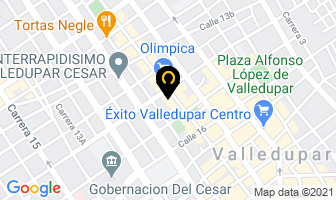 Mapa de Consultorio Odontologico en Valledupar