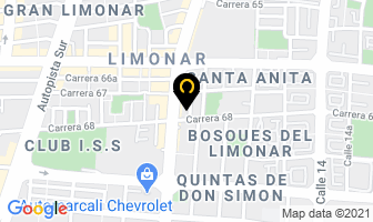 Mapa de Consultorio Odontologico D.f.a. en Cali
