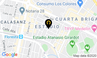 Mapa de Contacto Digital Printer & Cia. Ltda. en Medellín